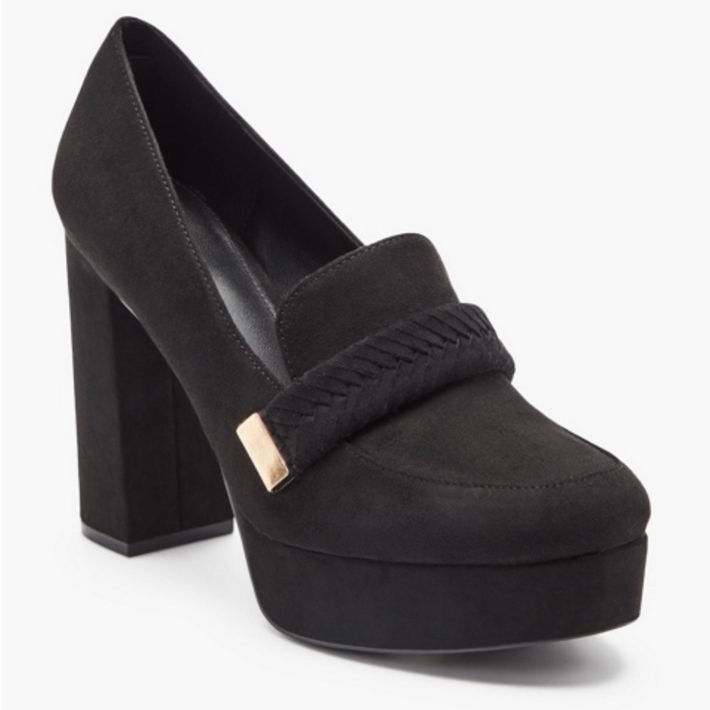 Adele Braided Loafer Platform Pump